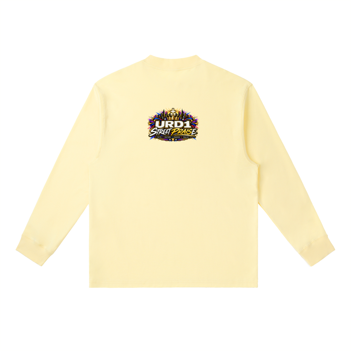 URD1 - Essential Crewneck Long-Sleeve T-Shirt - Pray First