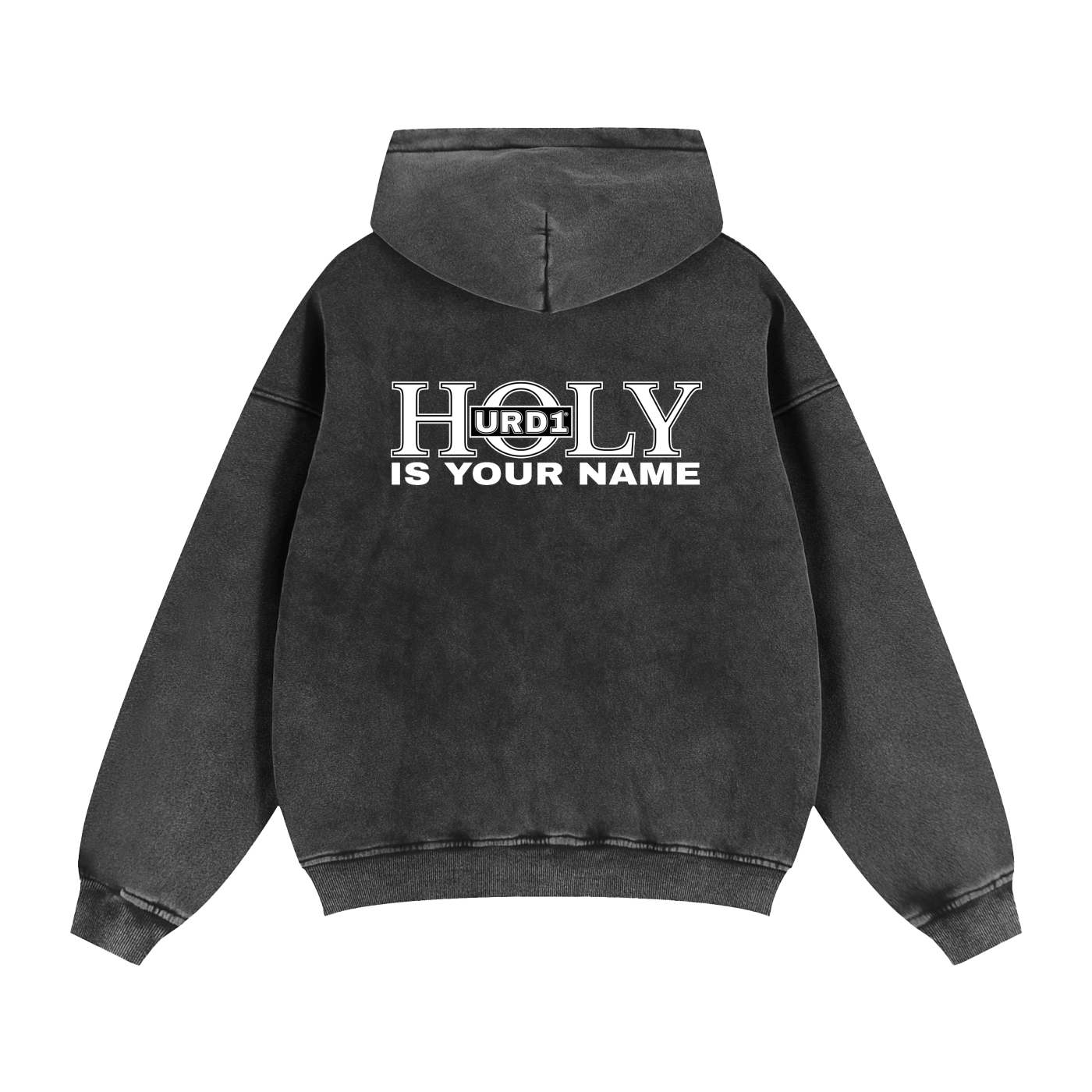 URD1 - "My Savior" - Zip-Through Boxy Hoodie