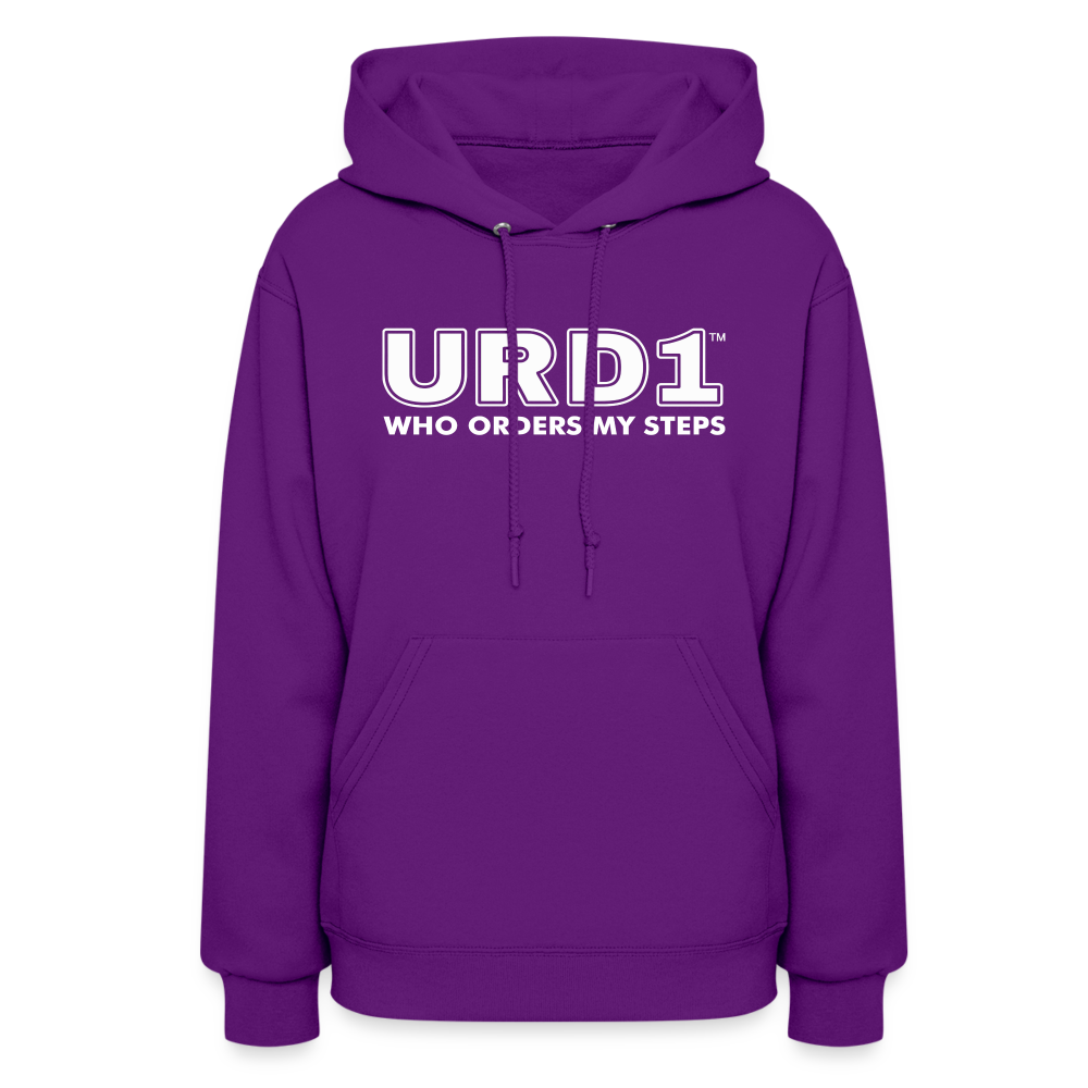 URD1- Who Orders My Steps - Women Impact Hoodie - purple