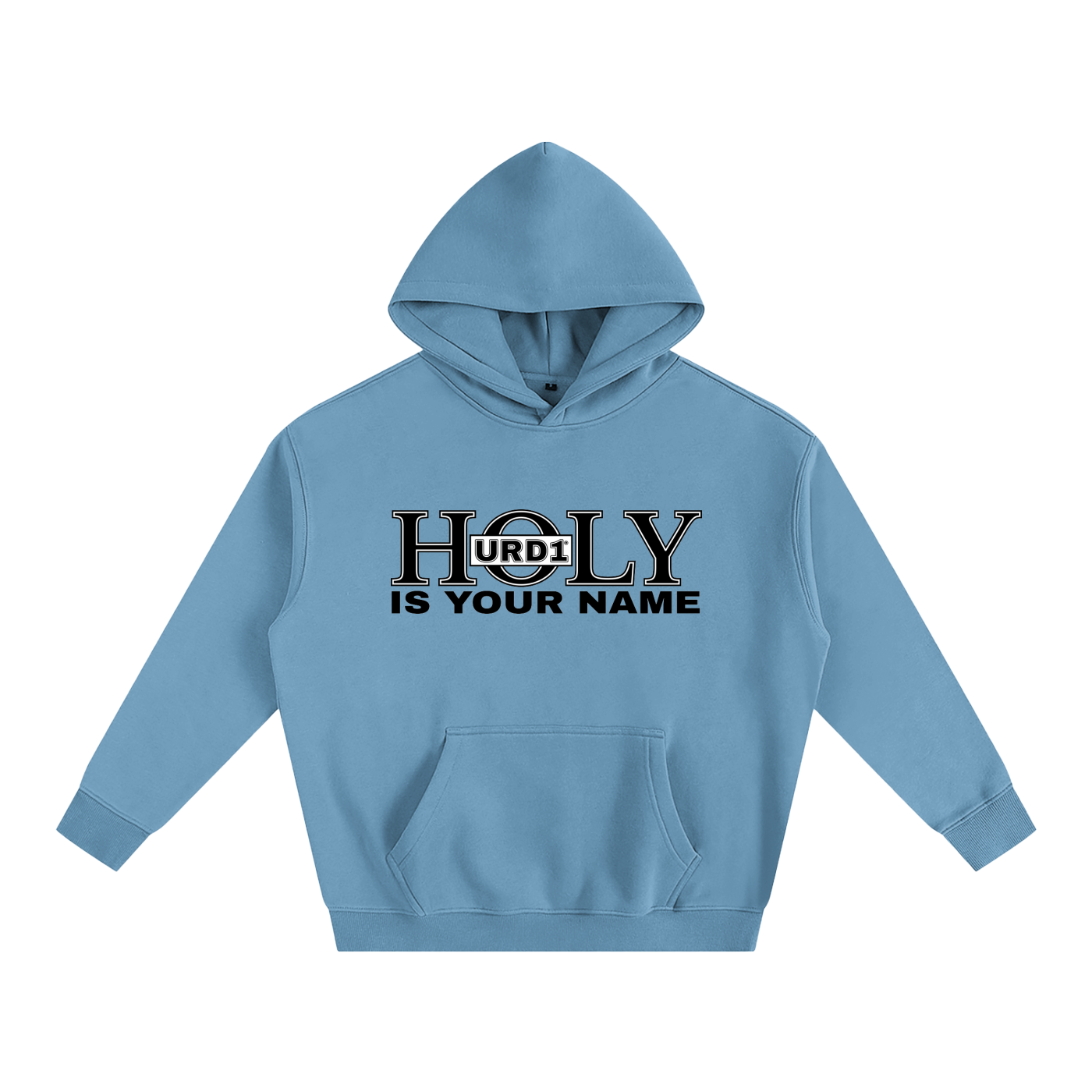 URD1-HOLY Is Your Name - Oversize Fleeced Hoodie/Light