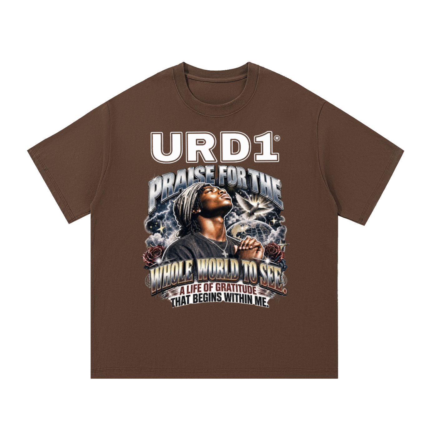 URD1- Essential Cotton T-Shirt - PRAISE FTWWTS