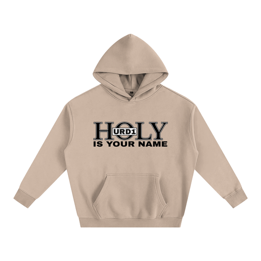 URD1-HOLY Is Your Name - Oversize Fleeced Hoodie/Light