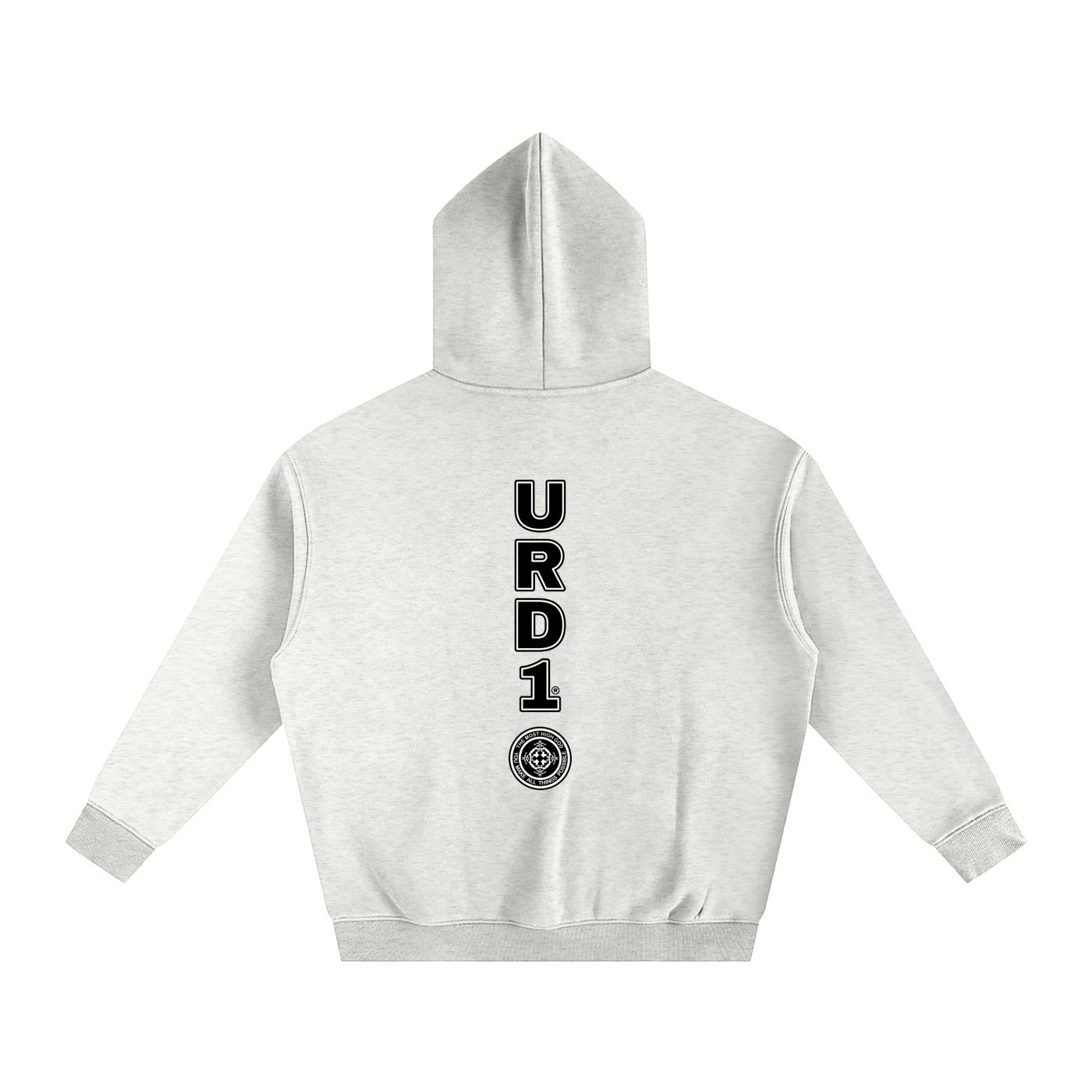 URD1-HOLY Is Your Name - Oversize Fleeced Hoodie/Light
