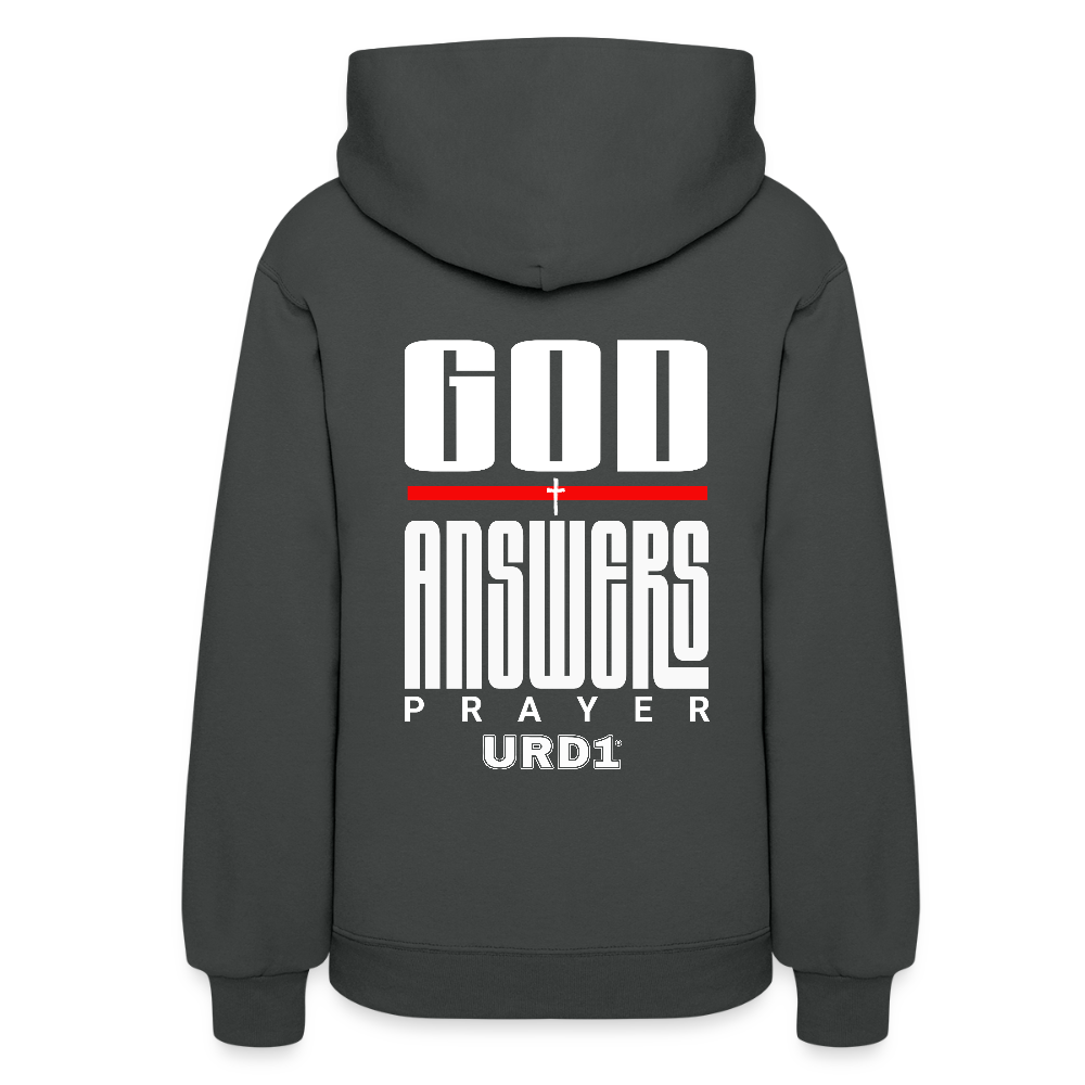 URD1 - I Pray - Women Street Praise Hoodie - asphalt