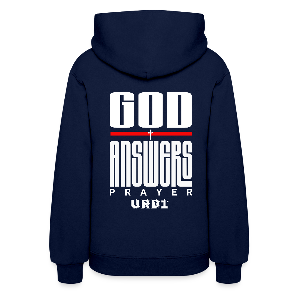 URD1 - I Pray - Women Street Praise Hoodie - navy