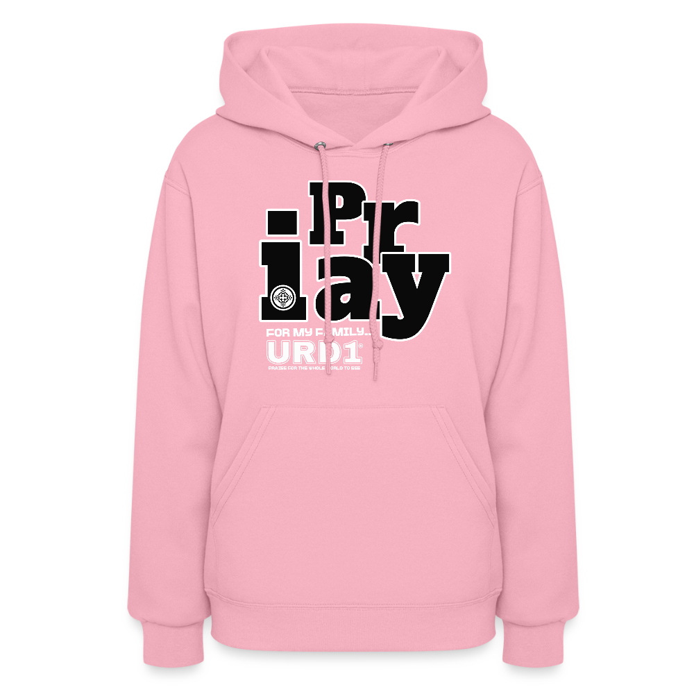 URD1 - I Pray - Women Street Praise Hoodie - classic pink