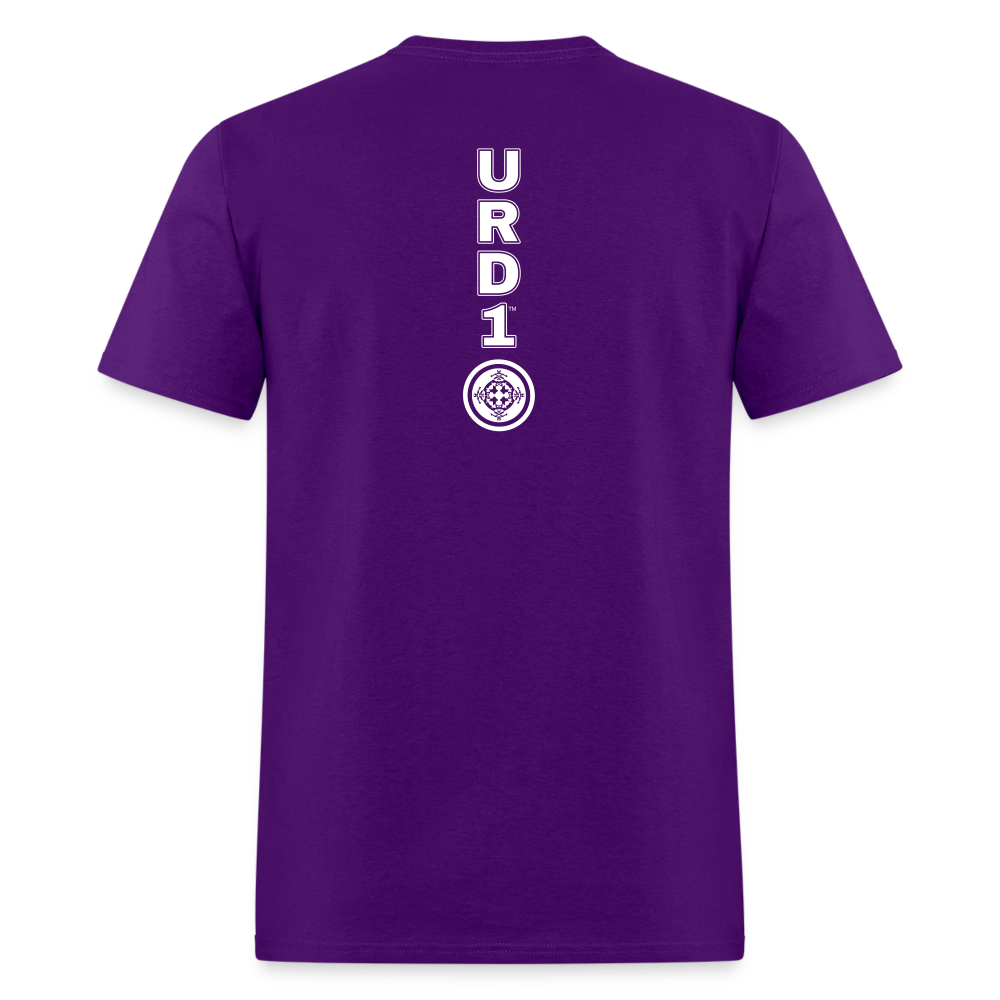 URD1 - Men Praise T-Shirt - Lion of Judah - purple