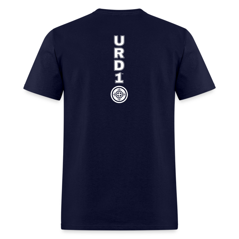 URD1 - Men Praise T-Shirt - Lion of Judah - navy