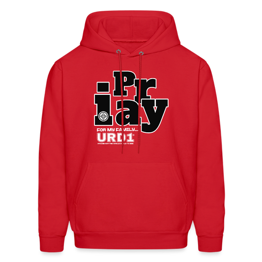 URD1 - I Pray - Street Praise Hoodie - red