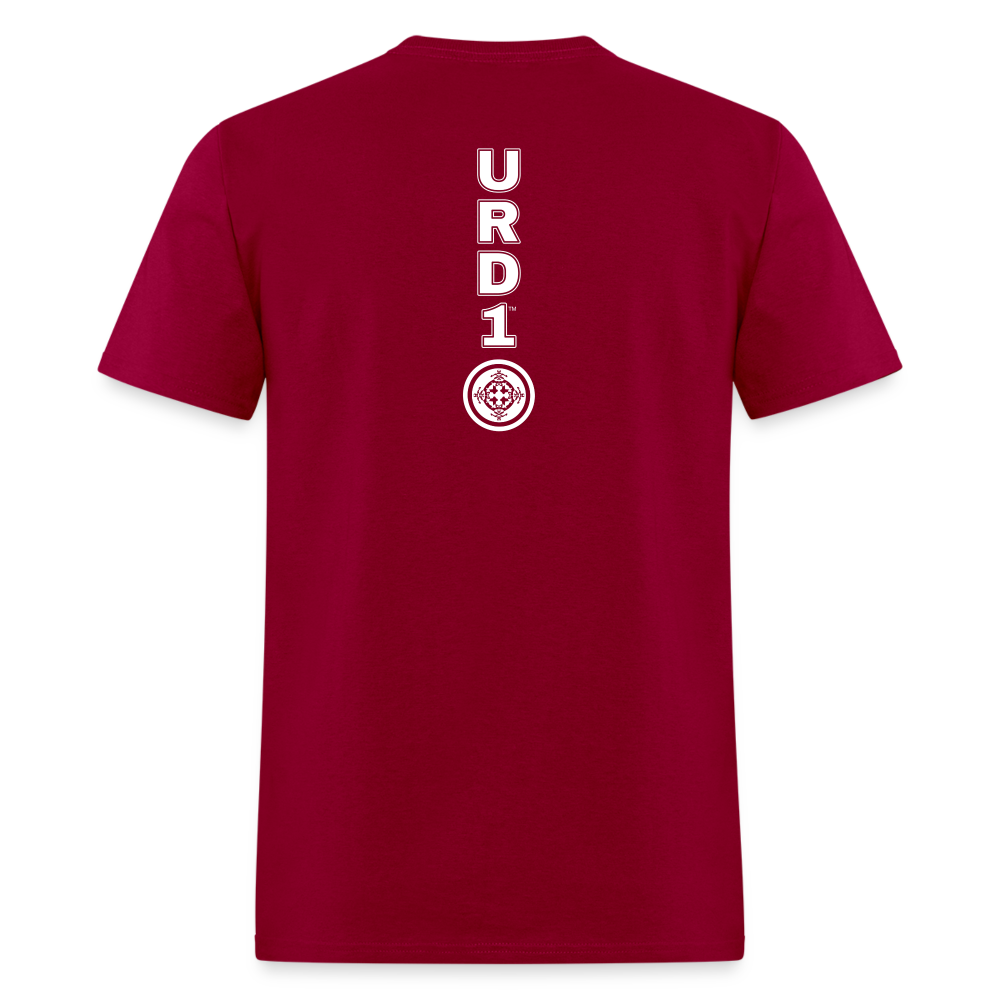 URD1 - Men Praise T-Shirt - King Of Kings - dark red