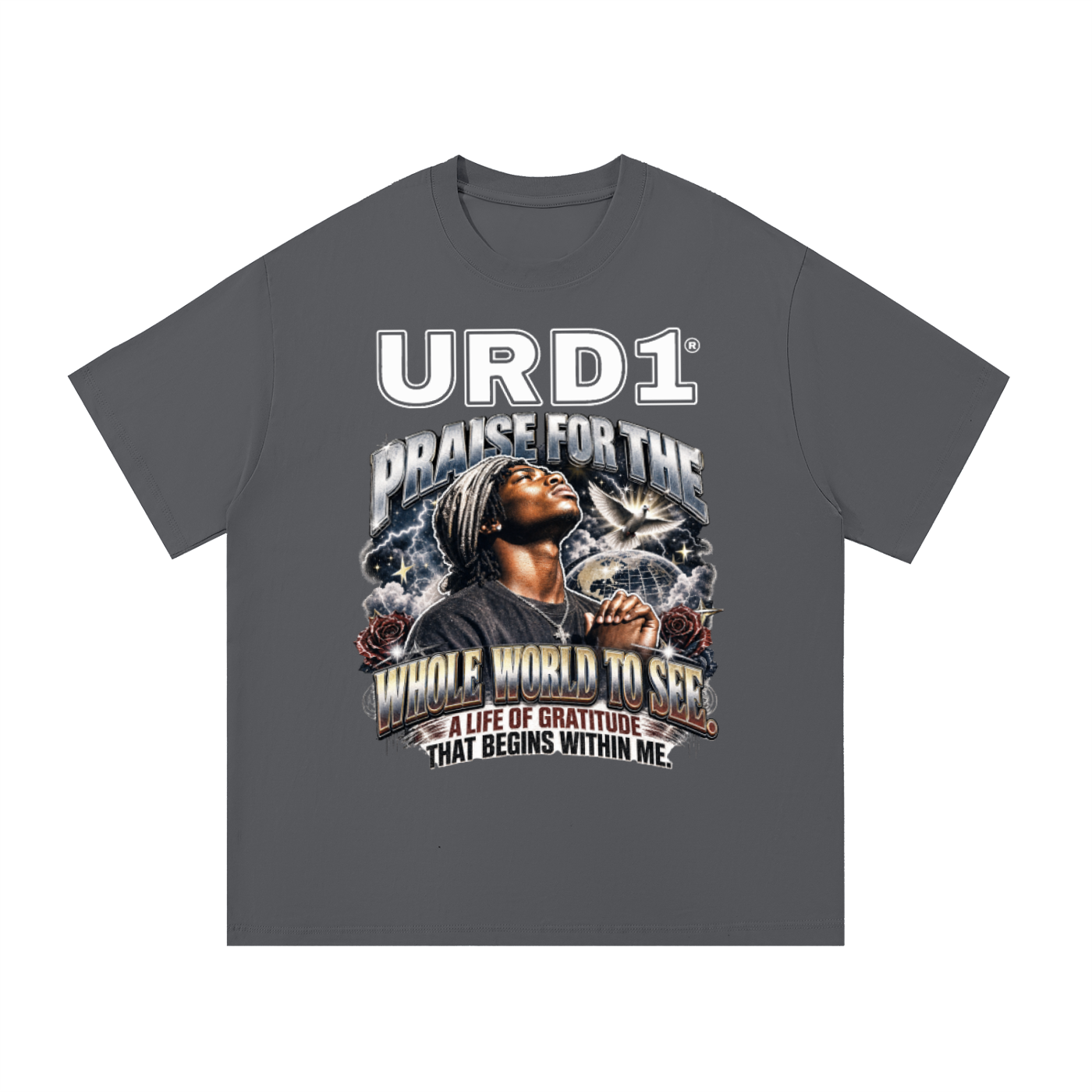 URD1- Essential Cotton T-Shirt - PRAISE FTWWTS