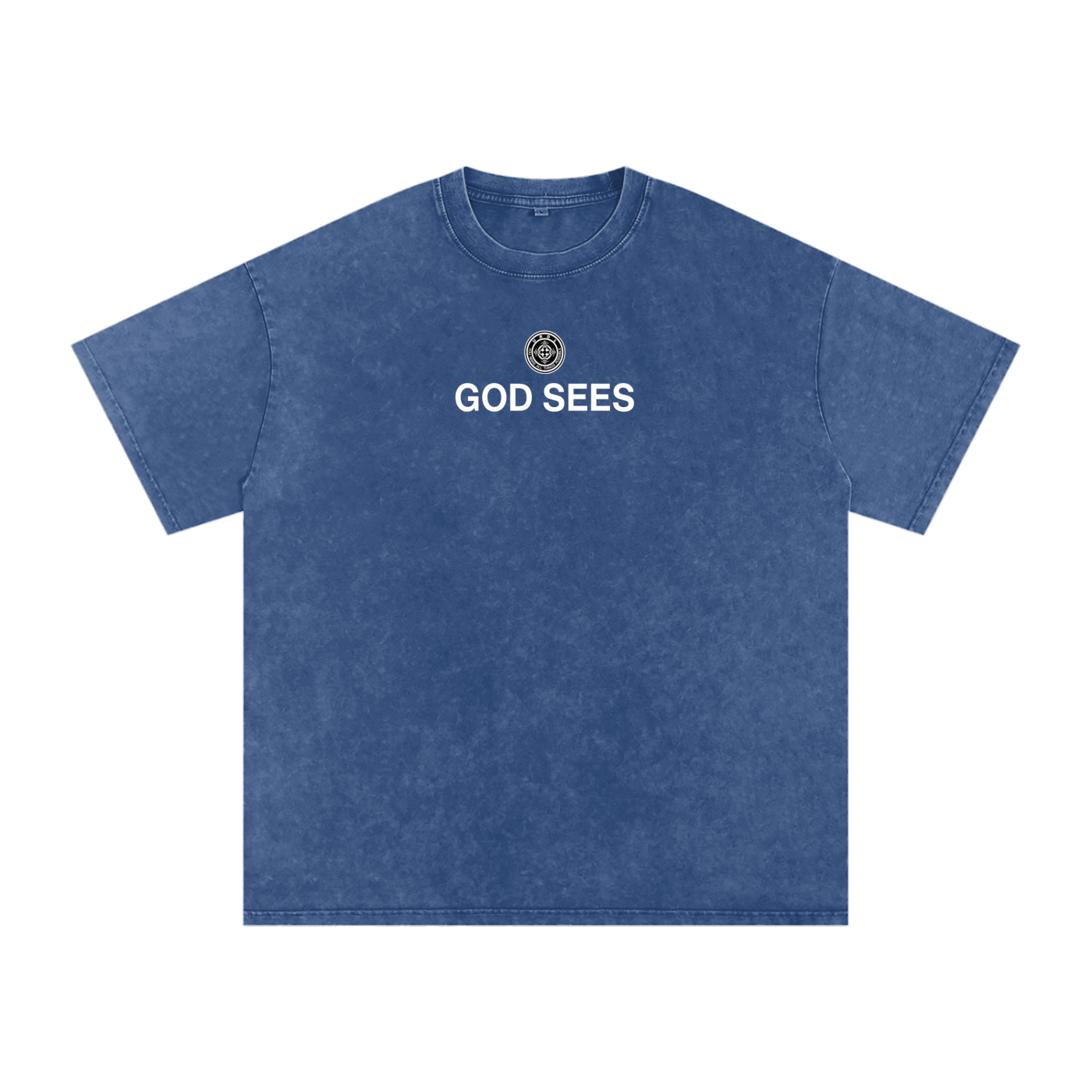 URD1- Snow Washed Oversized Cotton T-Shirt-GOD SEES
