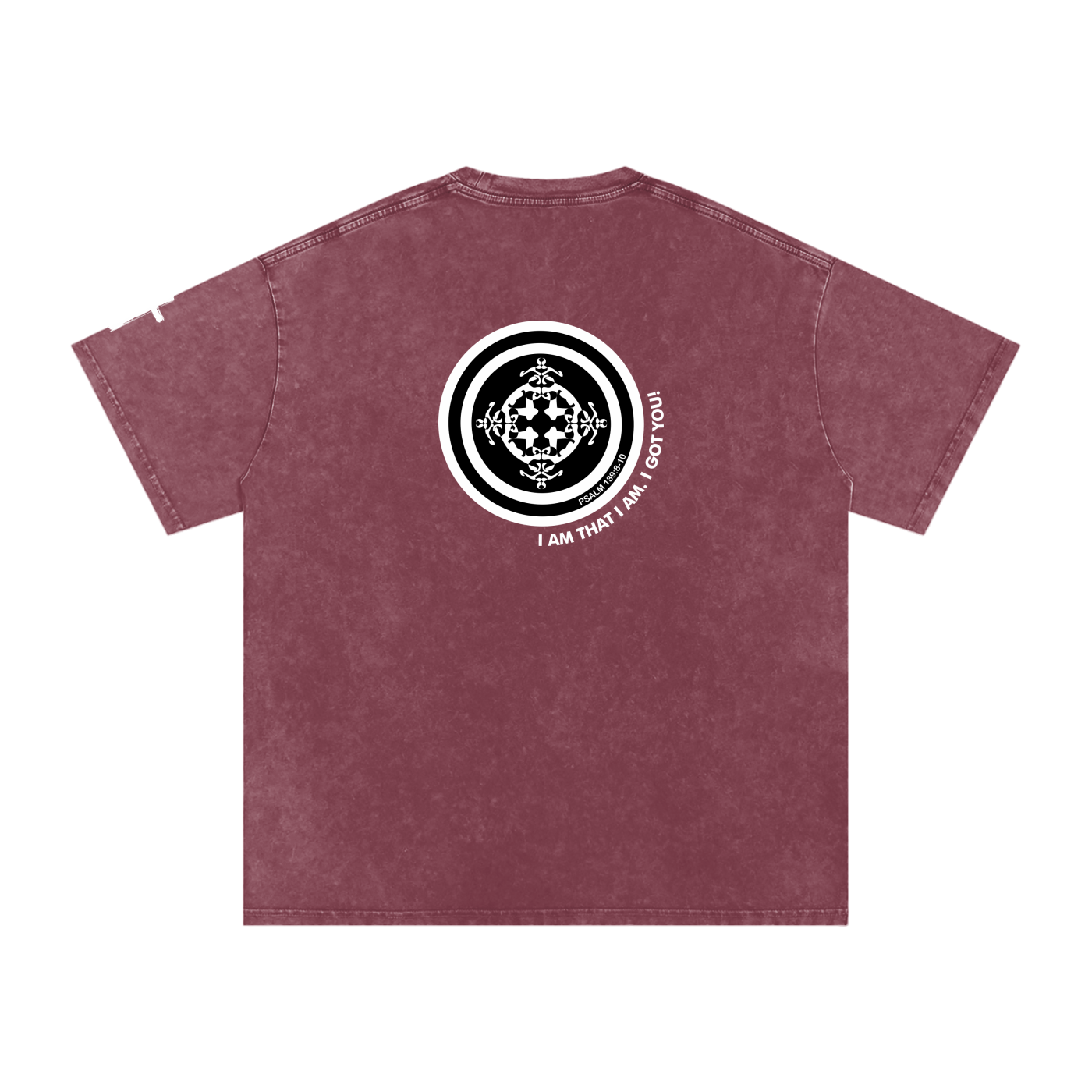 URD1 - Snow Washed Oversized Cotton T-Shirt - With All My Heart