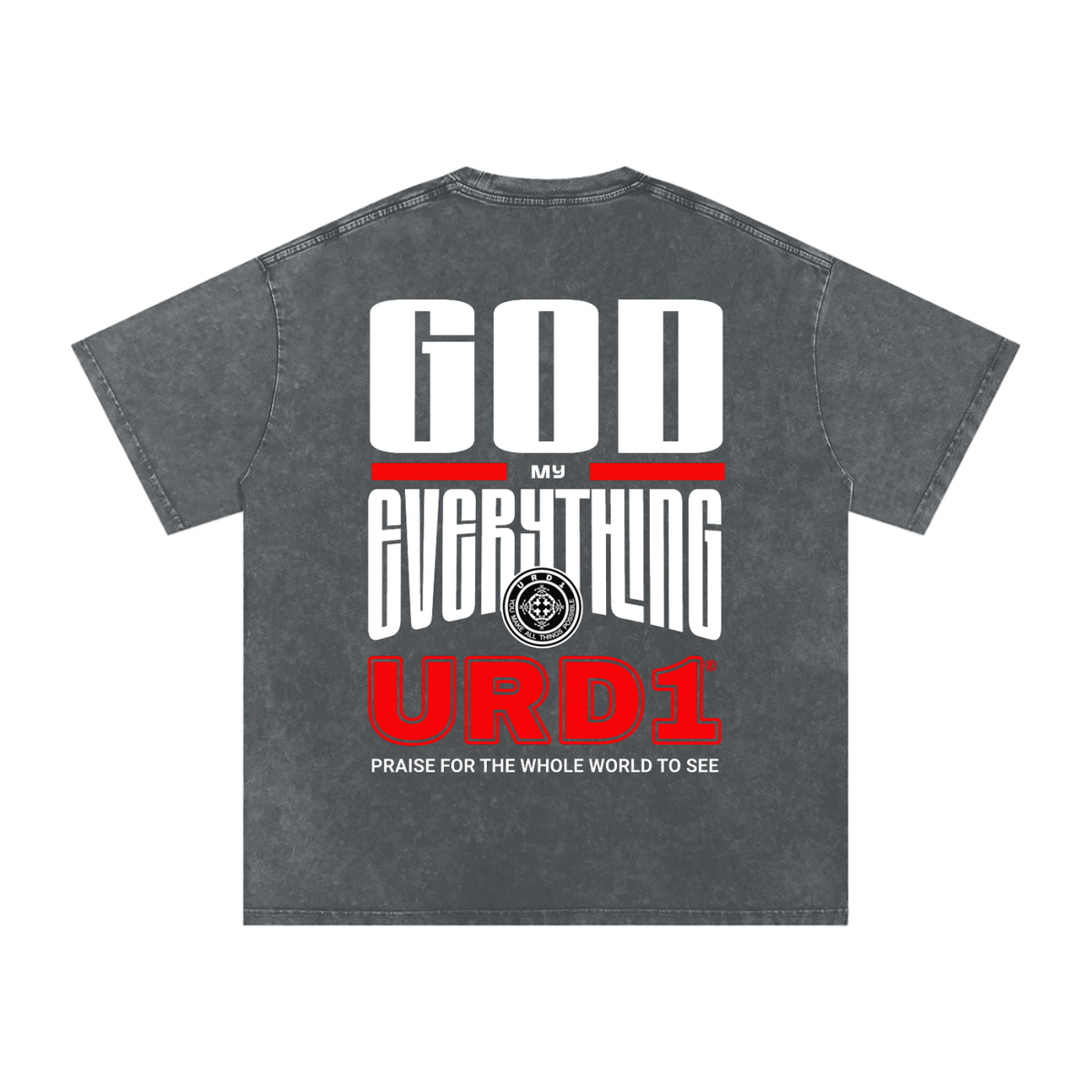 URD1-Snow Washed Oversized Cotton T-Shirt - My Everything
