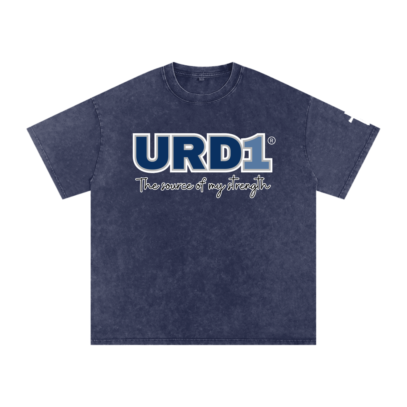 URD1 - Snow Washed Oversized Cotton T-Shirt - My Strength