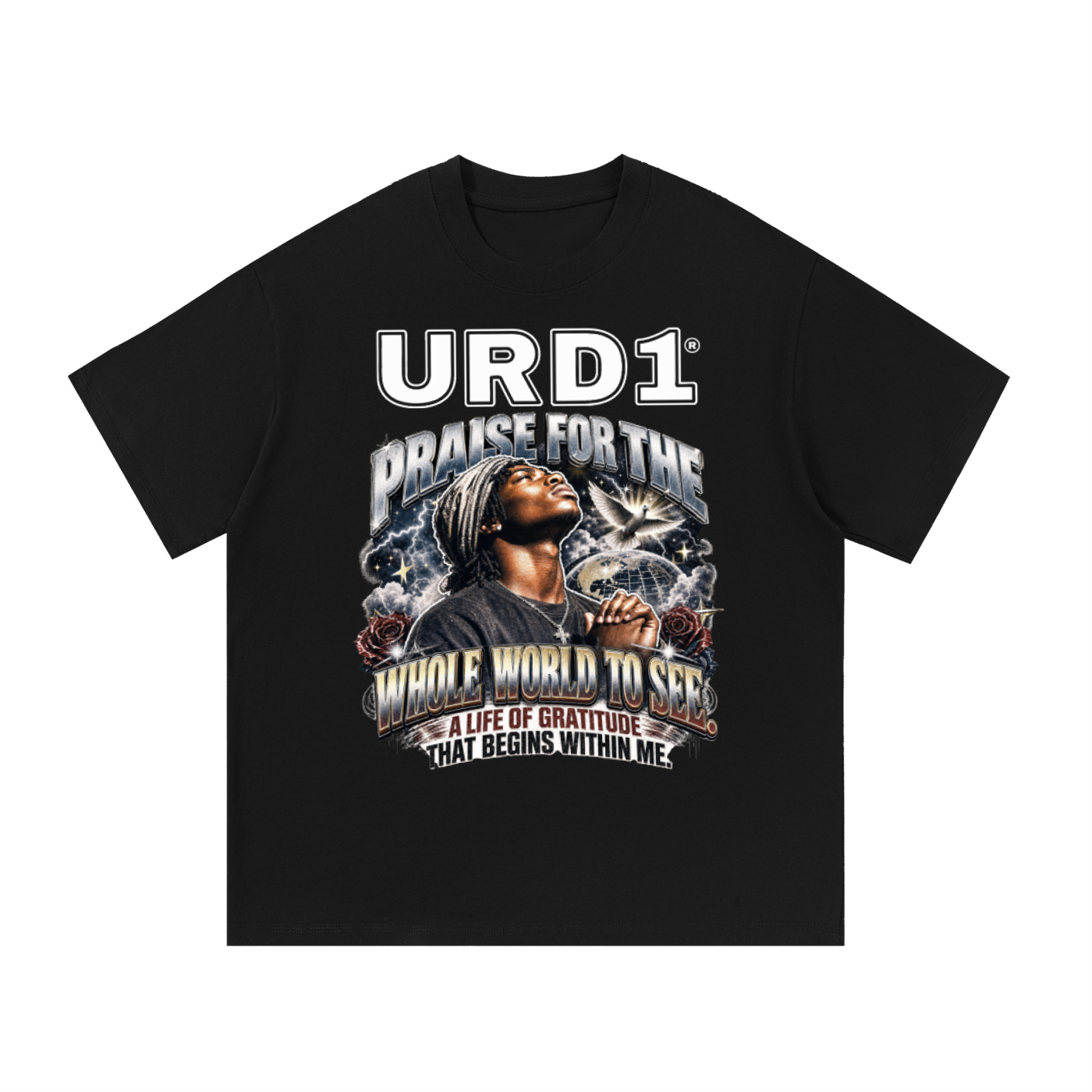 URD1- Essential Cotton T-Shirt - PRAISE FTWWTS