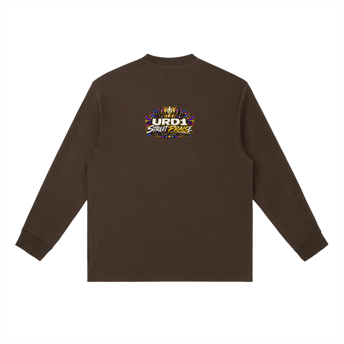 URD1 - Essential Crewneck Long-Sleeve T-Shirt - Pray First