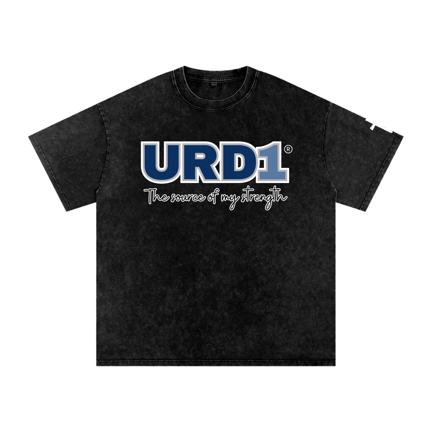 URD1 - Snow Washed Oversized Cotton T-Shirt - My Strength