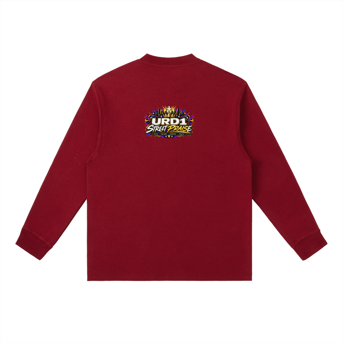 URD1 - Essential Crewneck Long-Sleeve T-Shirt - Pray First