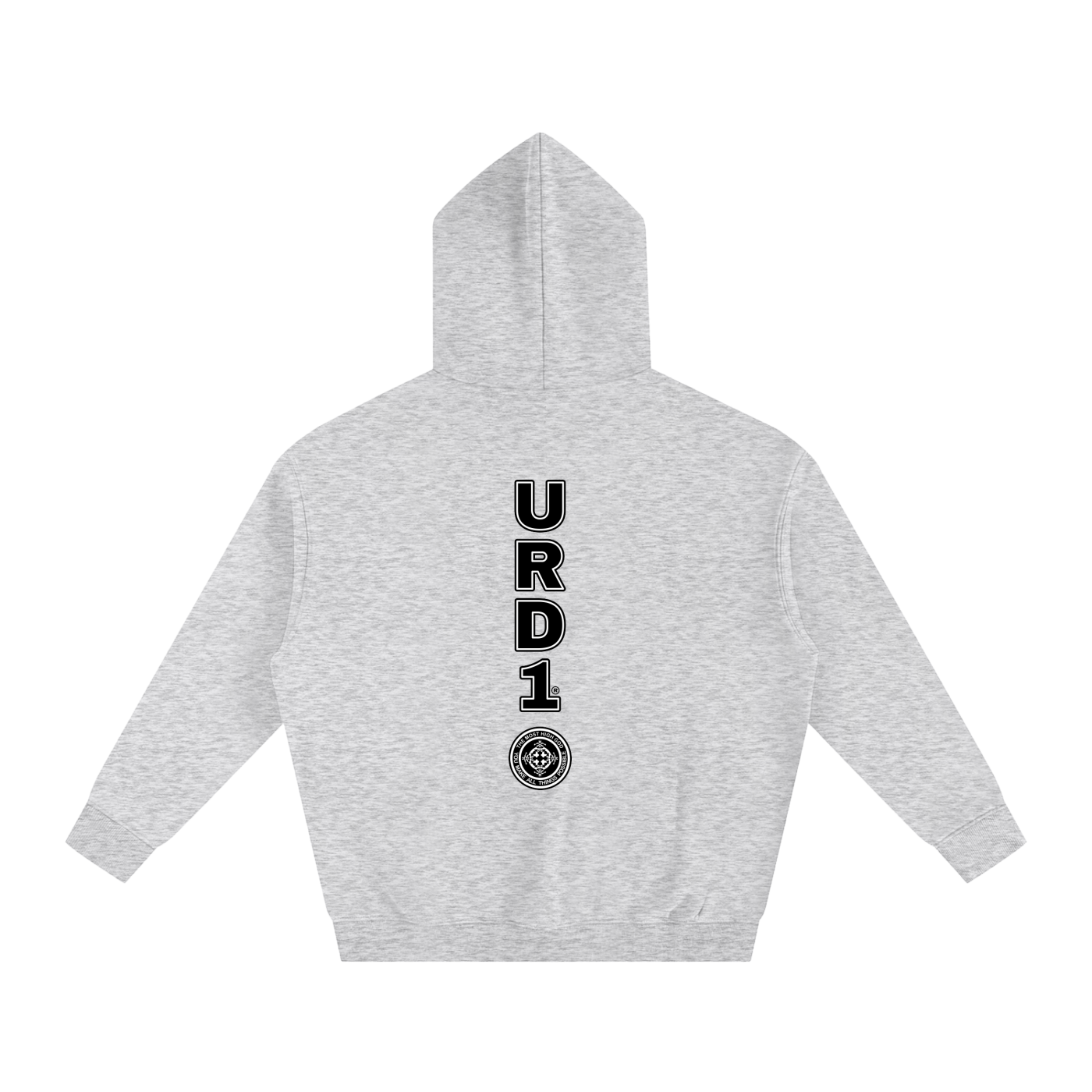 URD1-HOLY Is Your Name - Oversize Fleeced Hoodie/Light