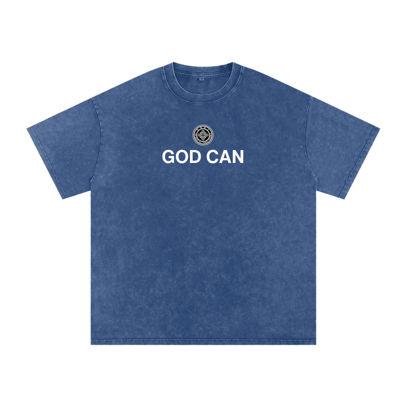 URD1 - Snow Washed Oversized Cotton T-Shirt - GOD CAN