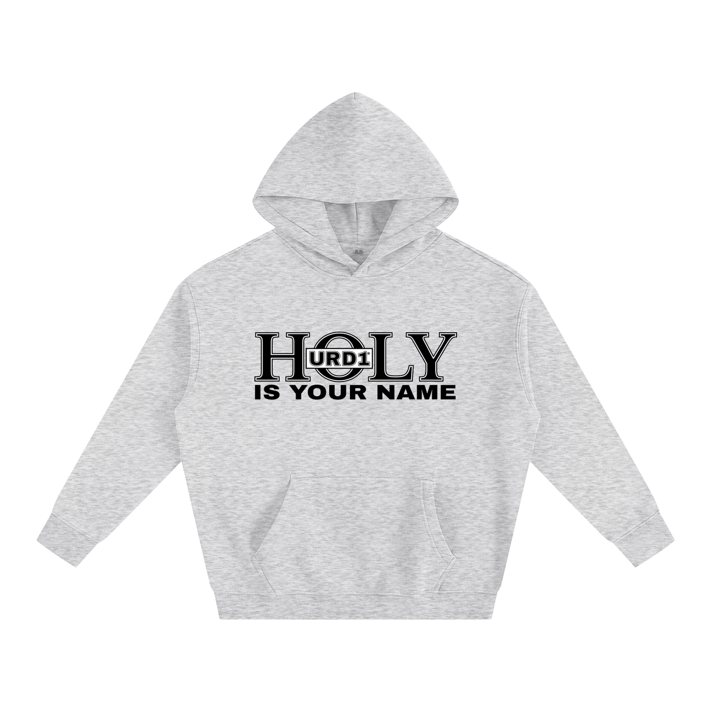 URD1-HOLY Is Your Name - Oversize Fleeced Hoodie/Light