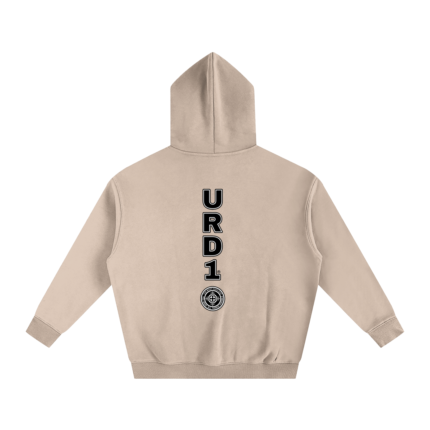 URD1-HOLY Is Your Name - Oversize Fleeced Hoodie/Light