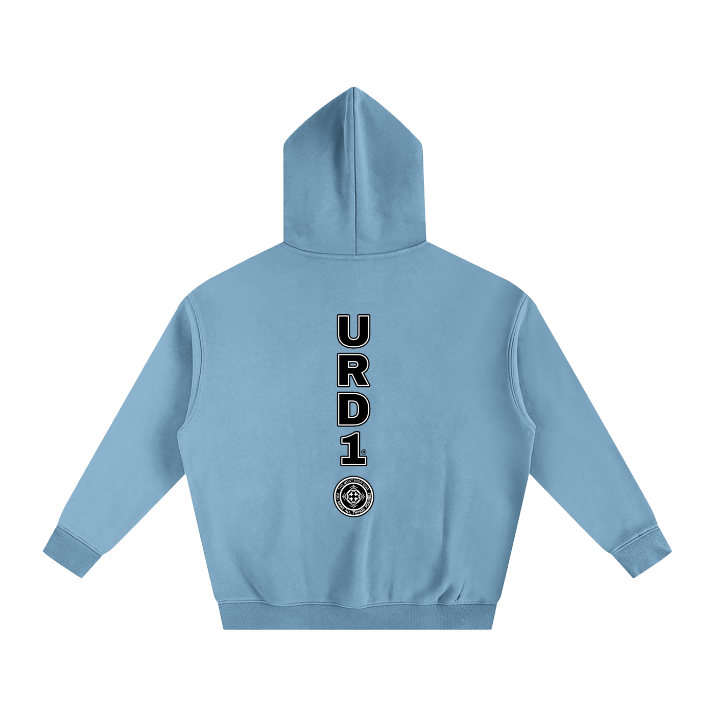 URD1-HOLY Is Your Name - Oversize Fleeced Hoodie/Light