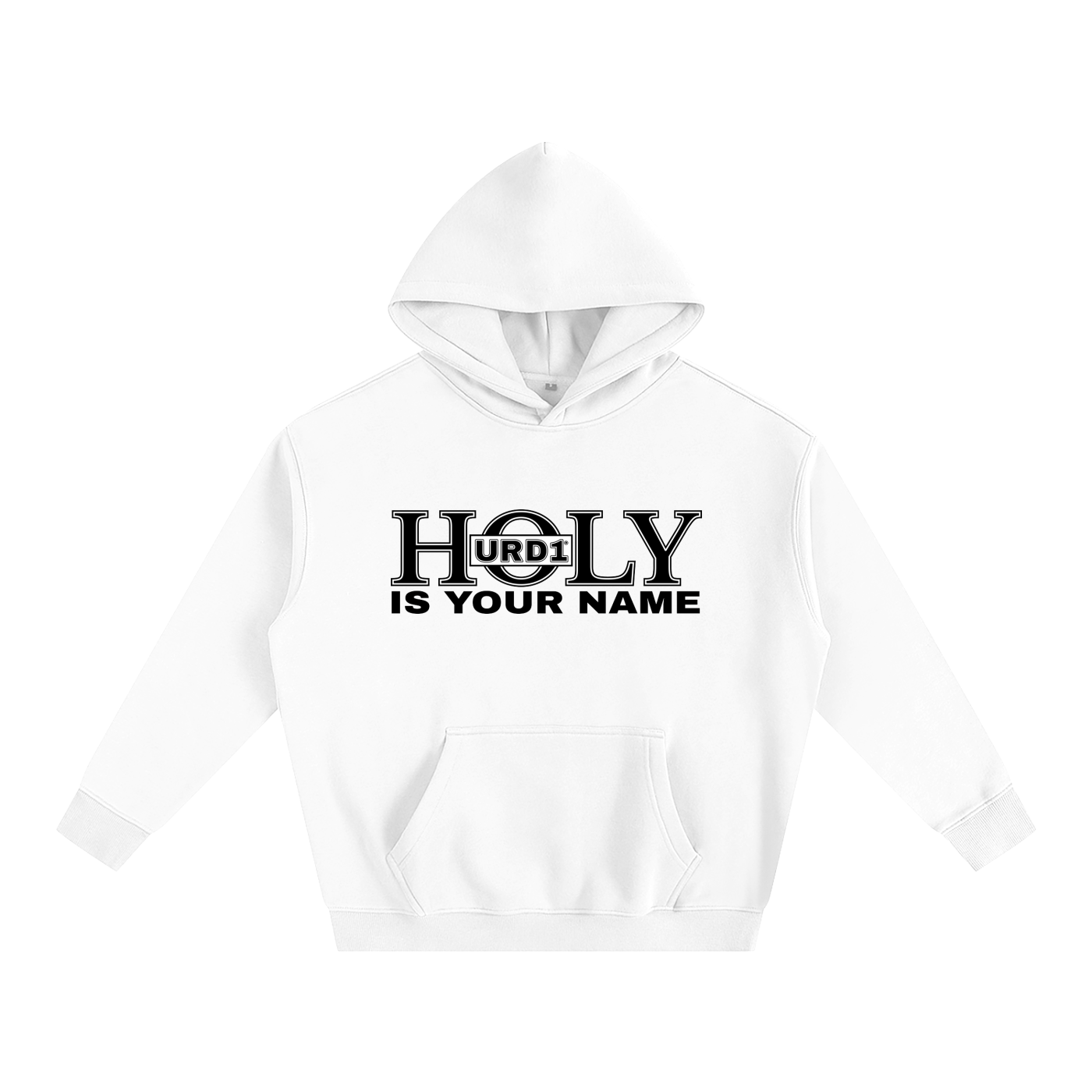 URD1-HOLY Is Your Name - Oversize Fleeced Hoodie/Light