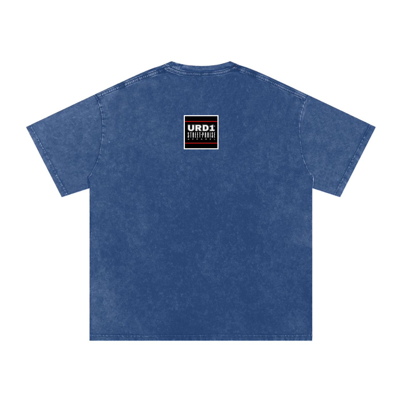 URD1 - Snow Washed Oversized Cotton T-Shirt - GOD CARES