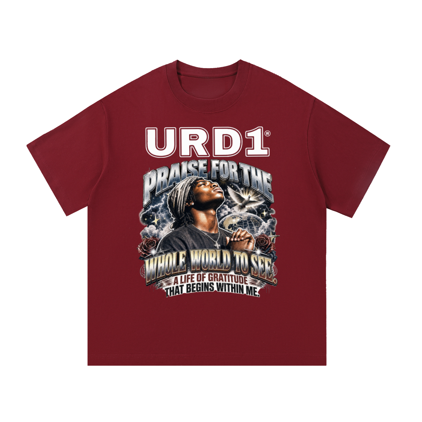 URD1- Essential Cotton T-Shirt - PRAISE FTWWTS