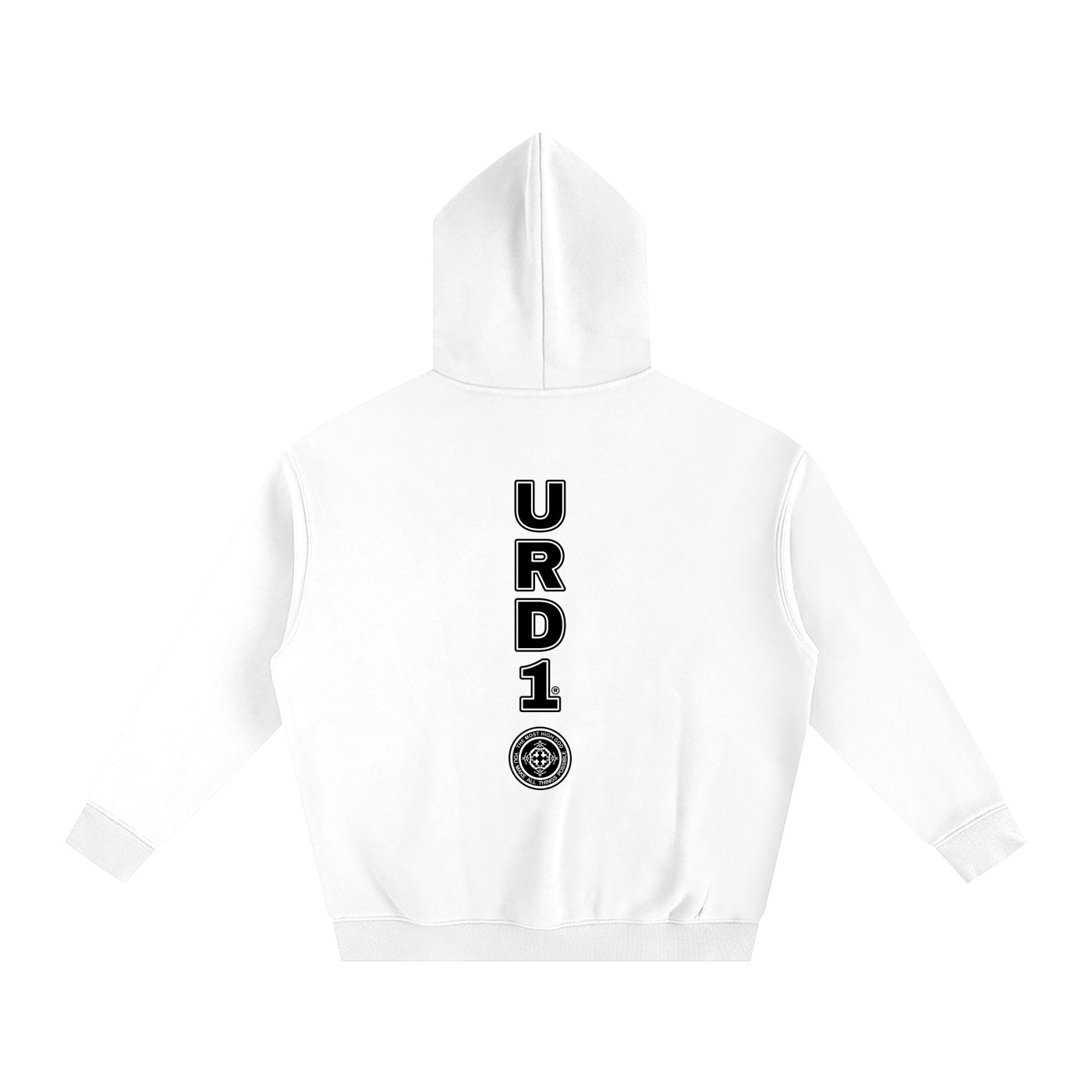 URD1-HOLY Is Your Name - Oversize Fleeced Hoodie/Light