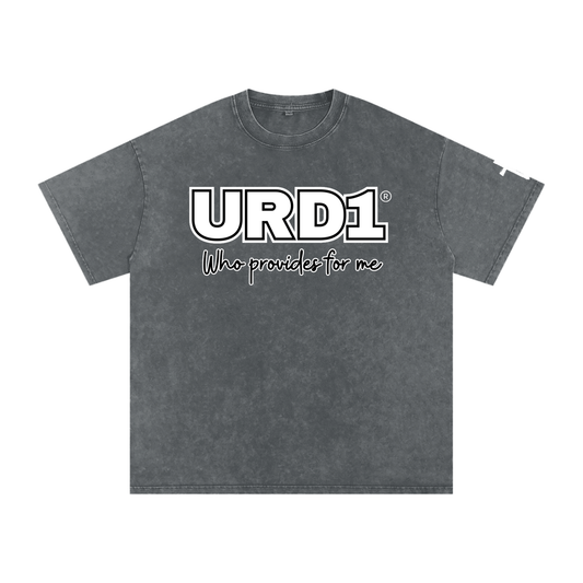 URD1 - Snow Washed Oversized Cotton T-Shirt - Who Provides