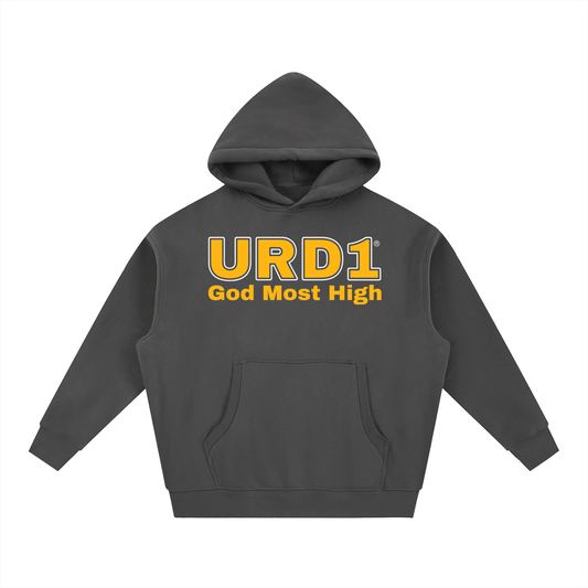 URD1- Essential Oversized Boxy Fit Fleece Hoodie - God Most High