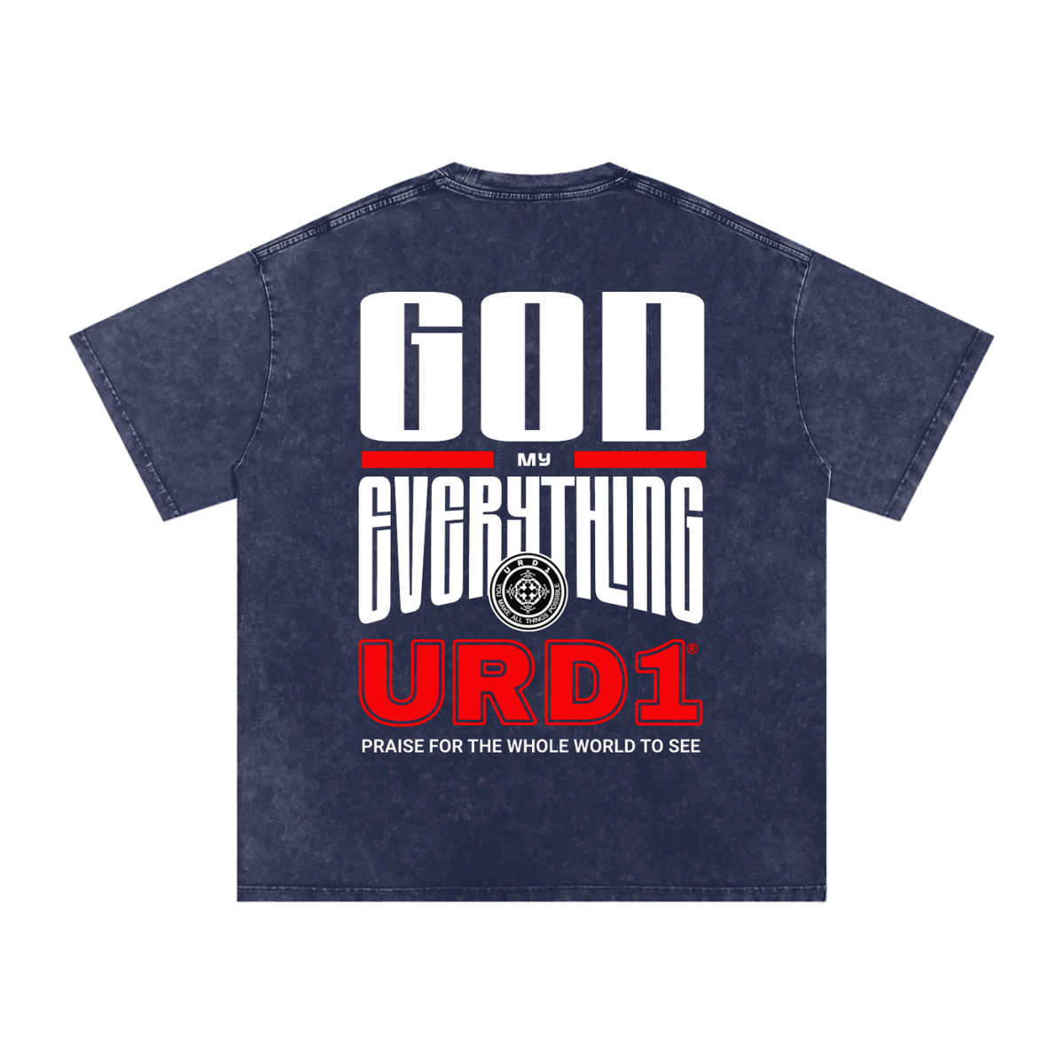 URD1-Snow Washed Oversized Cotton T-Shirt - My Everything