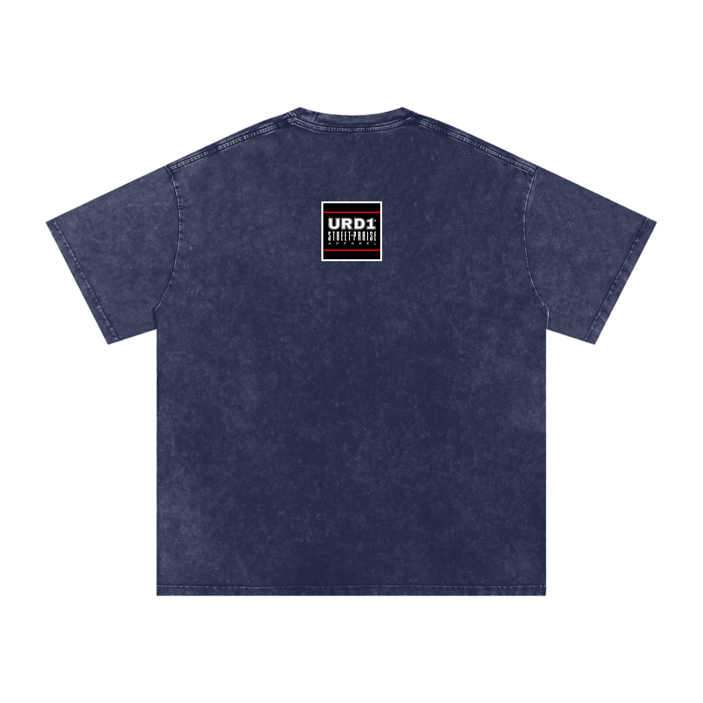 URD1 - Snow Washed Oversized Cotton T-Shirt - GOD CARES
