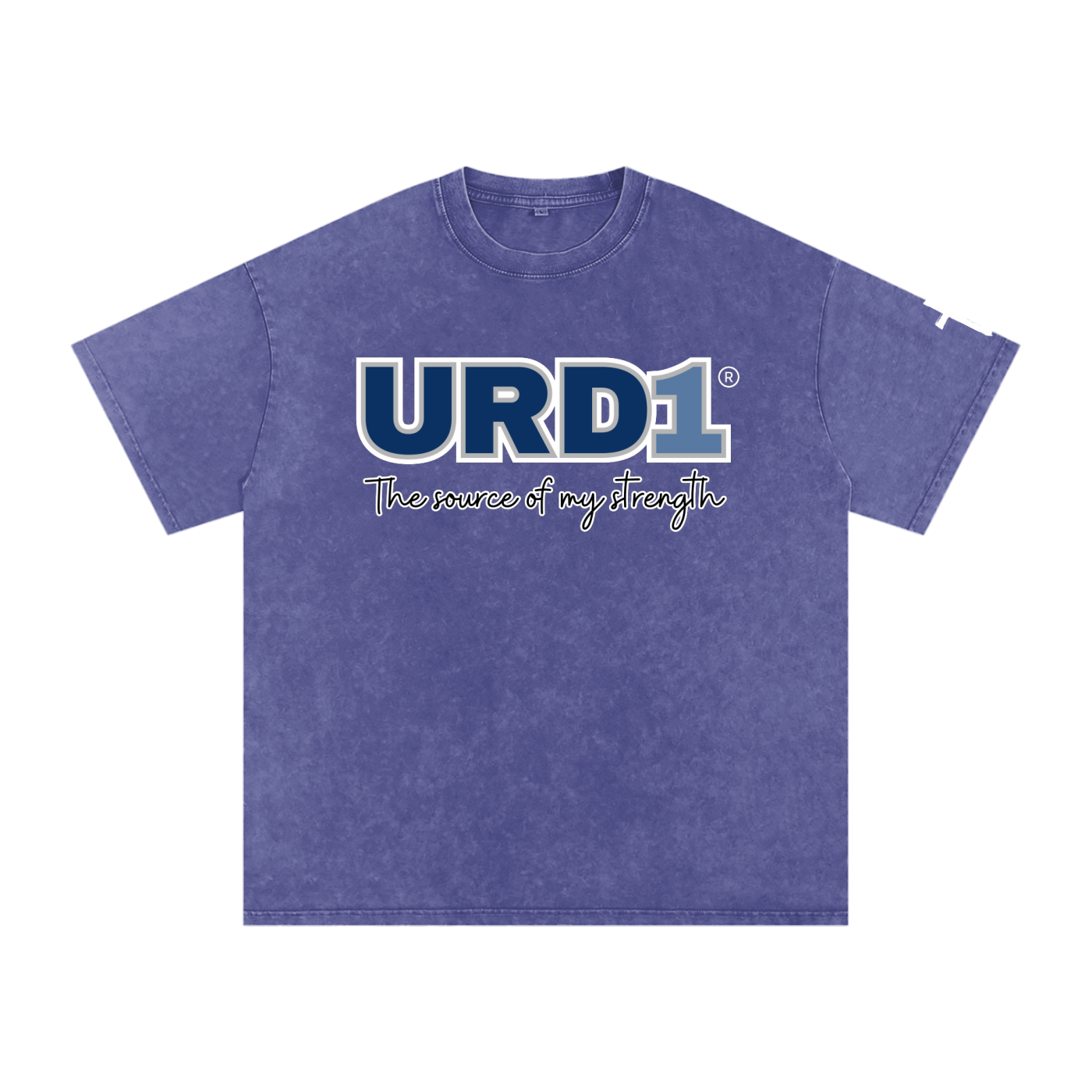 URD1 - Snow Washed Oversized Cotton T-Shirt - My Strength