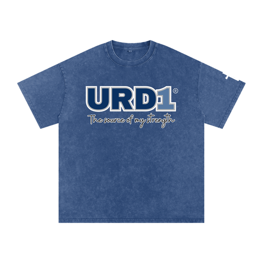 URD1 - Snow Washed Oversized Cotton T-Shirt - My Strength