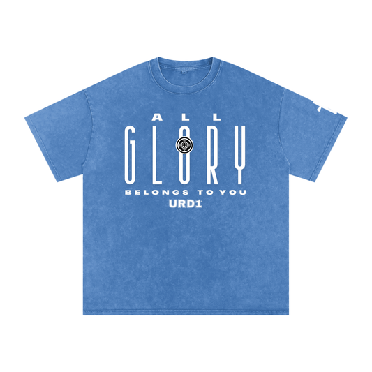 URD1 - Snow Washed Oversized Cotton T-Shirt - All Glory