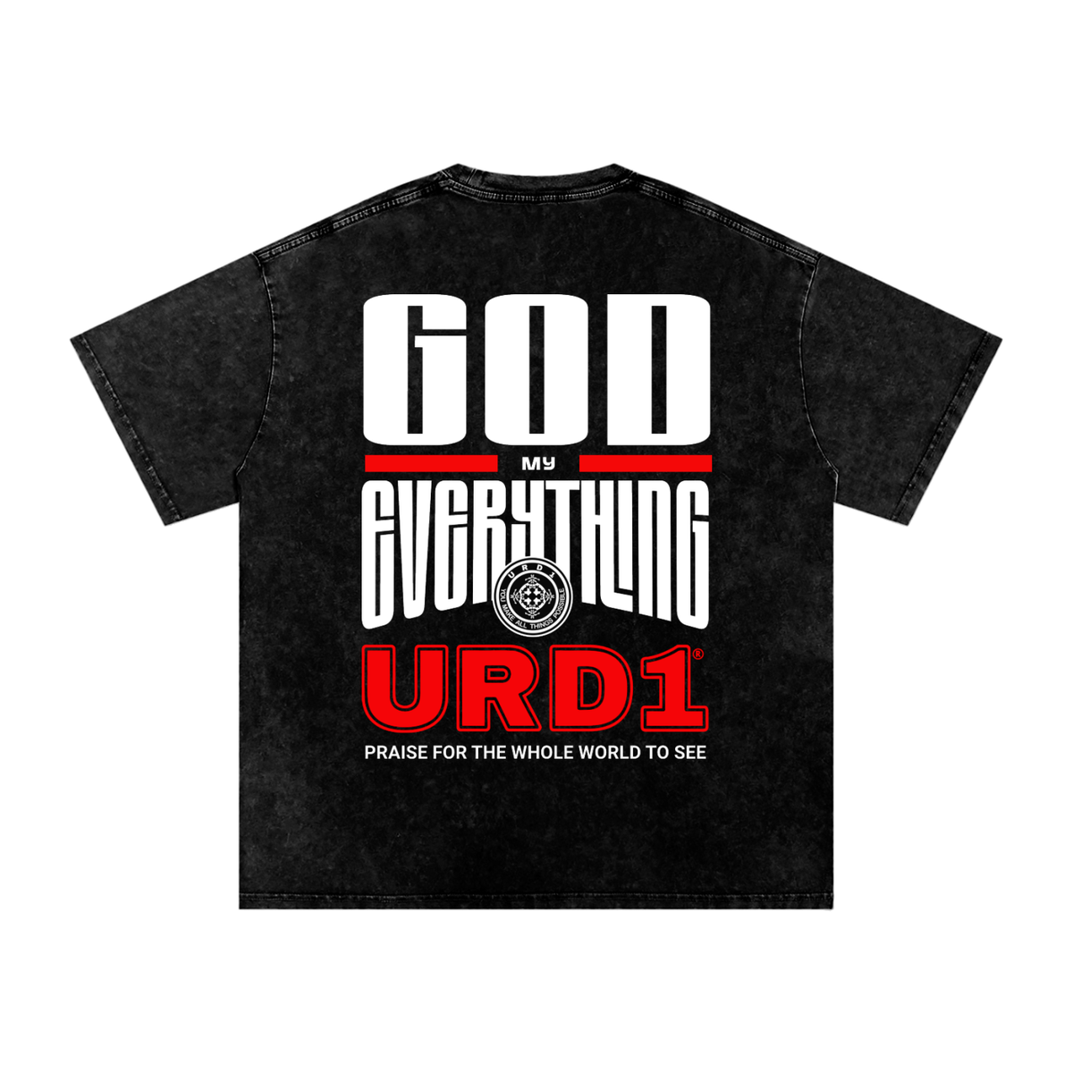 URD1-Snow Washed Oversized Cotton T-Shirt - My Everything
