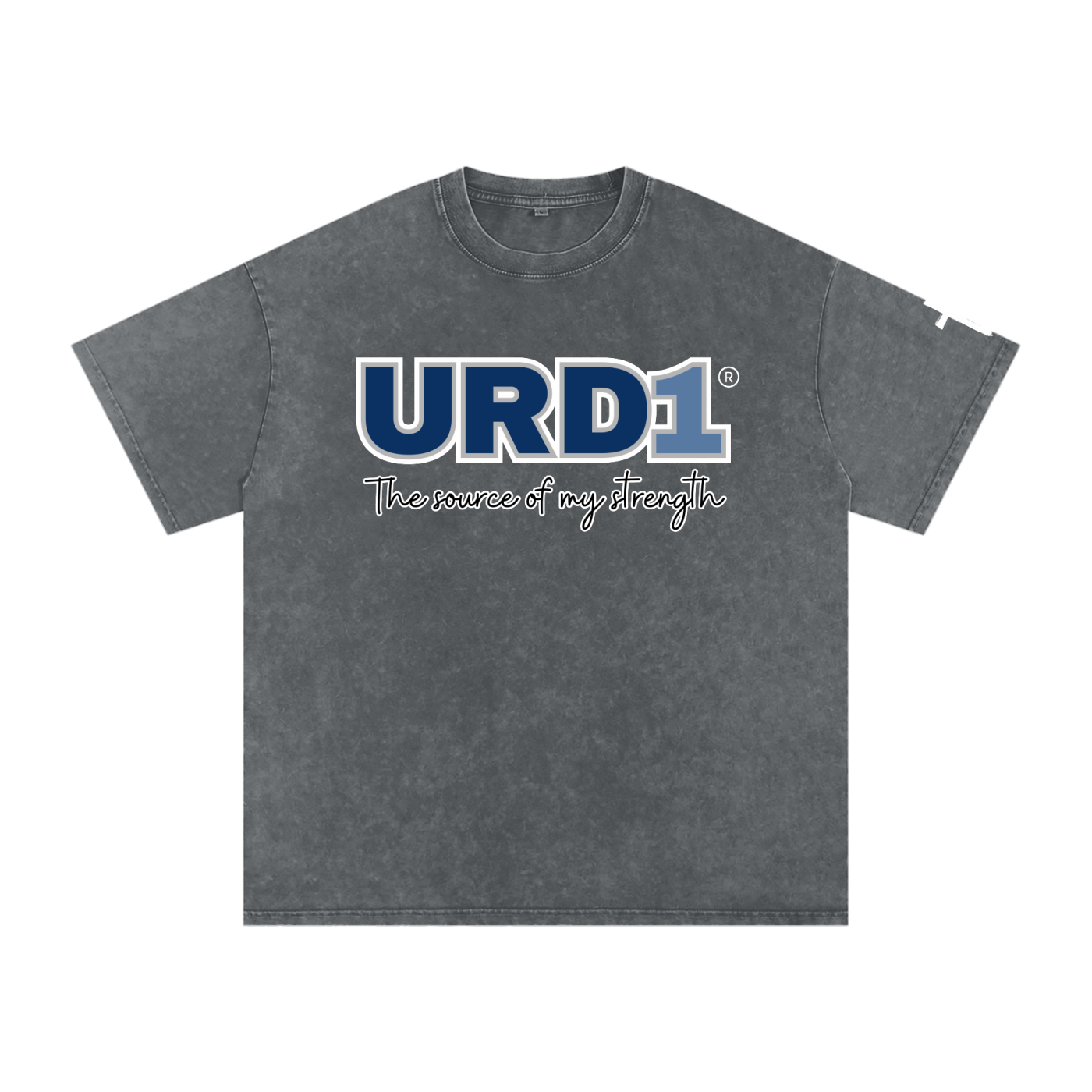 URD1 - Snow Washed Oversized Cotton T-Shirt - My Strength