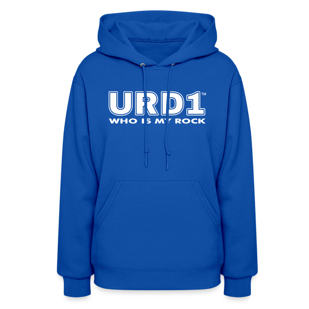URD1- Who Is My Rock - Women Impact Hoodie - royal blue