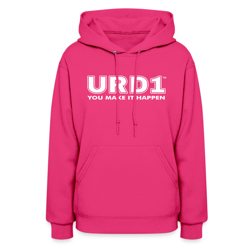 URD1- You Make It Happen - Women Impact Hoodie - fuchsia