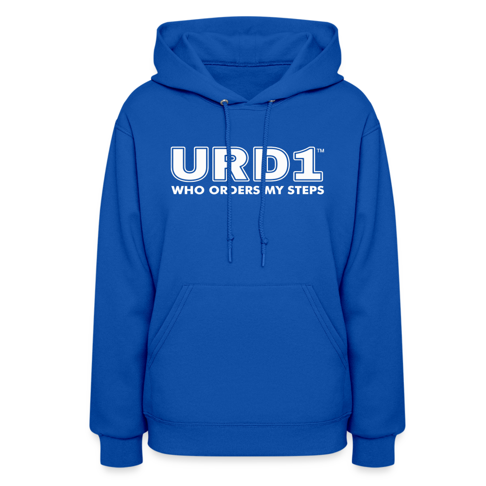 URD1- Who Orders My Steps - Women Impact Hoodie - royal blue