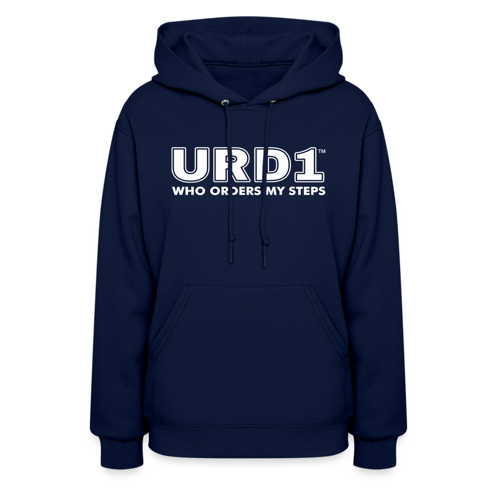 URD1- Who Orders My Steps - Women Impact Hoodie - navy