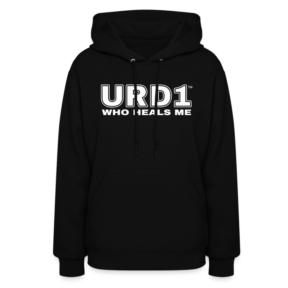 URD1- Who Heals Me - Women Impact Hoodie - black
