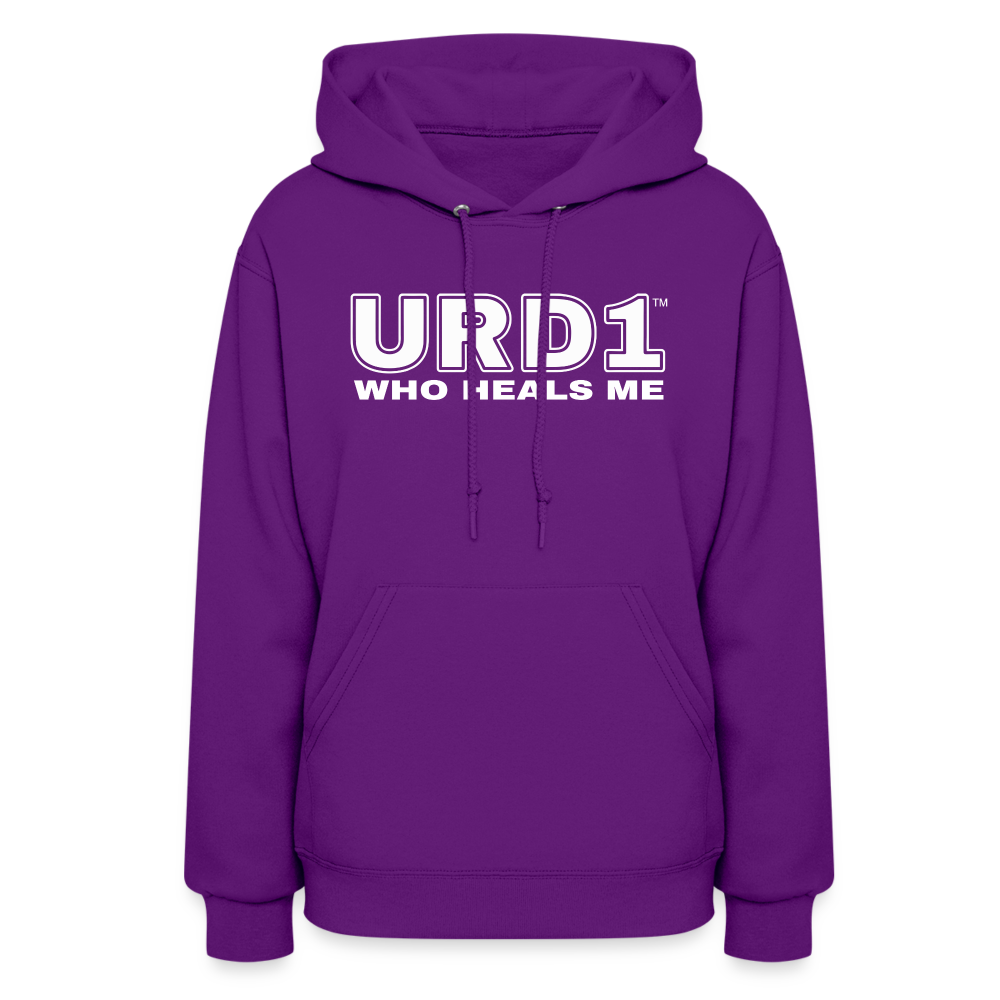 URD1- Who Heals Me - Women Impact Hoodie - purple
