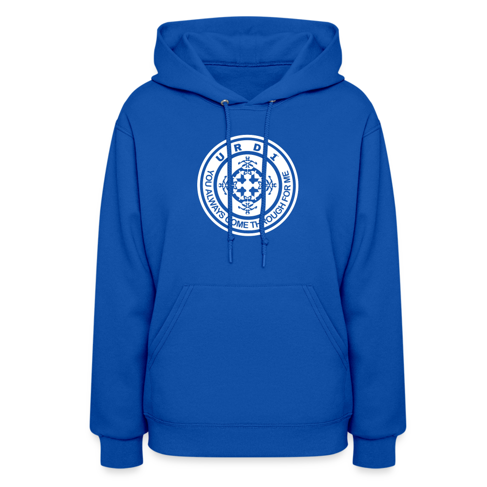 URD1- You Always Come Through - Women Impact Hoodie - royal blue