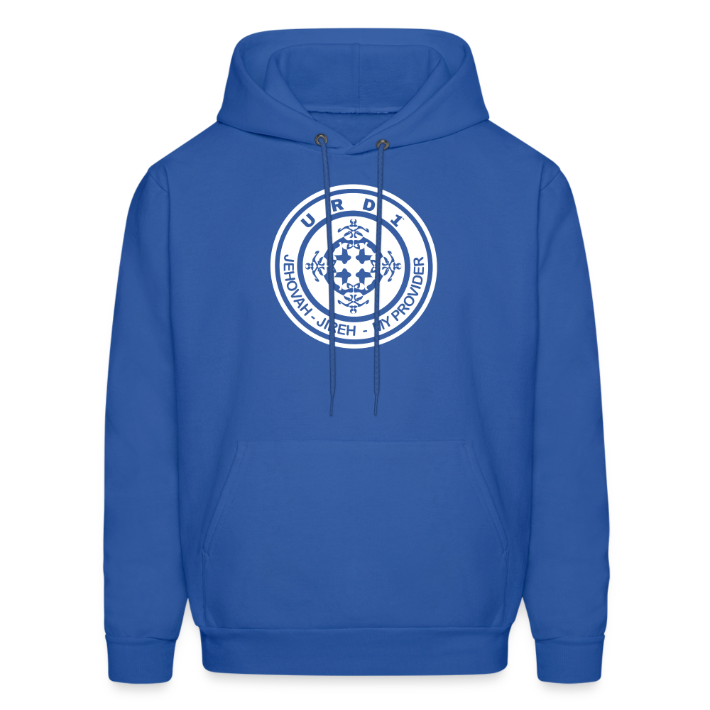URD1- Jehovah Jireh - Men Impact Hoodie - royal blue