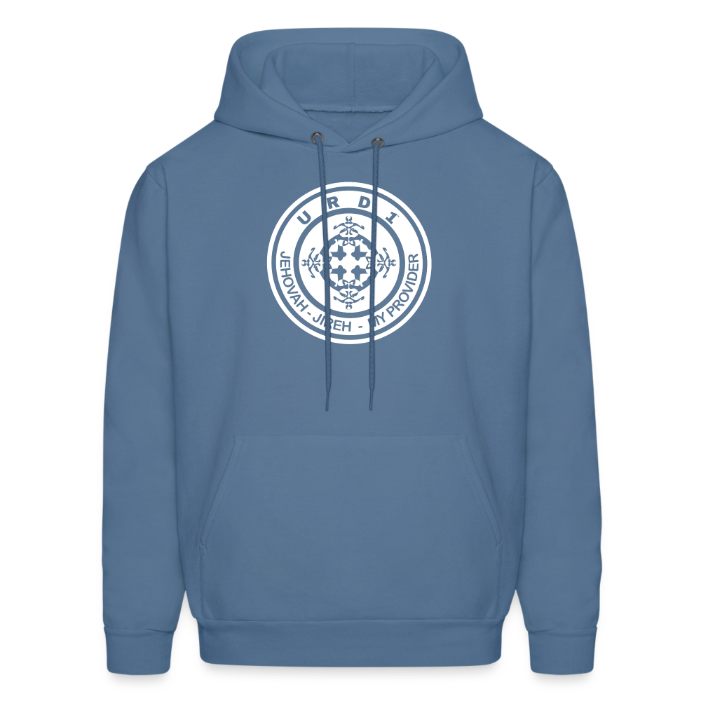 URD1- Jehovah Jireh - Men Impact Hoodie - denim blue